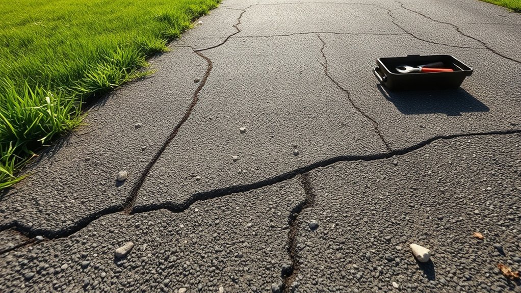 heavy traffic driveway damage
