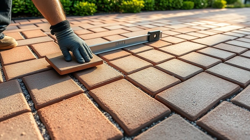 laying pavers with precision