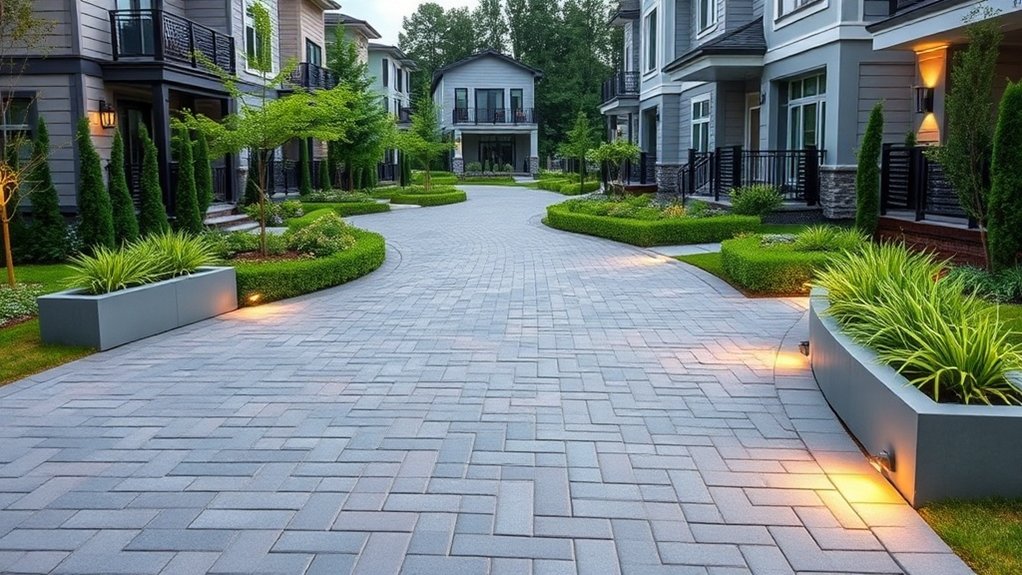 modern stylish driveway trends