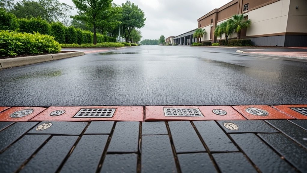 moisture management for driveways