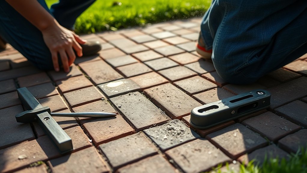 remove and repair pavers