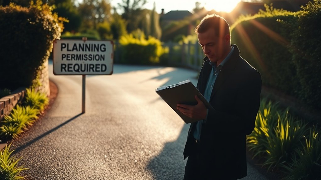 unauthorized driveway work risks