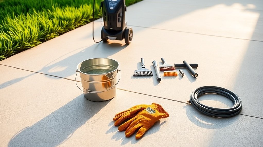 concrete driveway maintenance routine