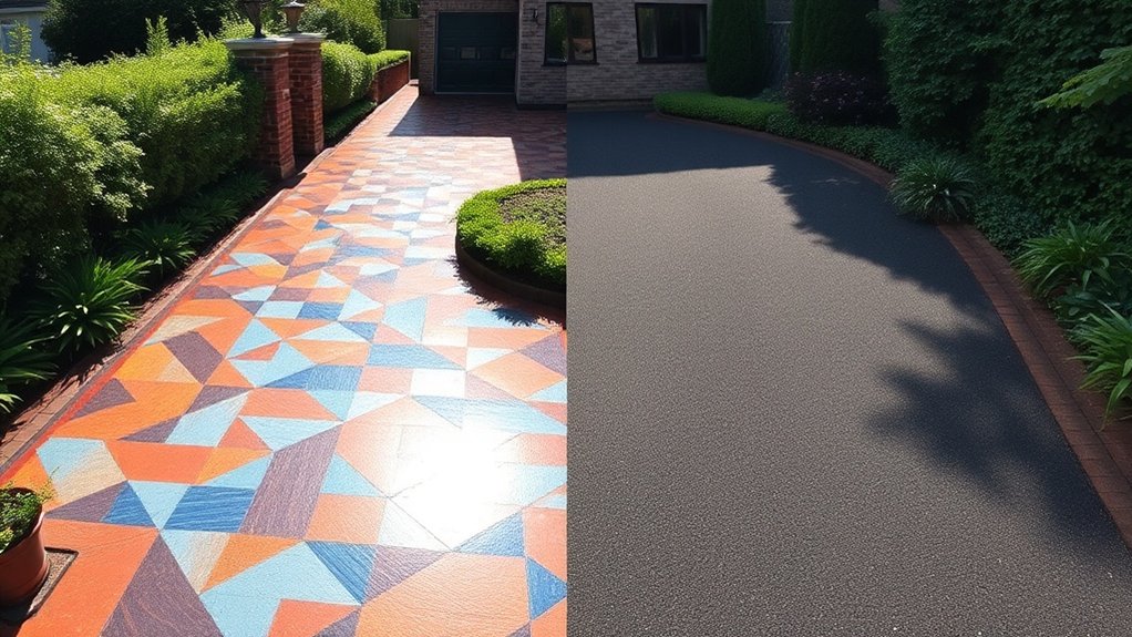 custom resin driveway designs