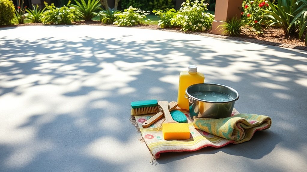 effective concrete stain removal