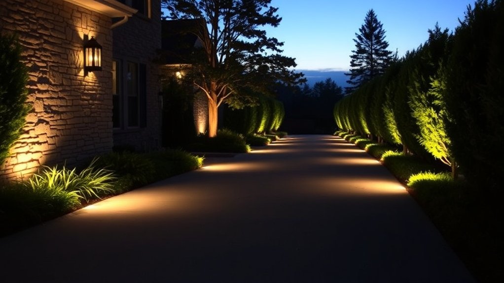 effective driveway lighting placement