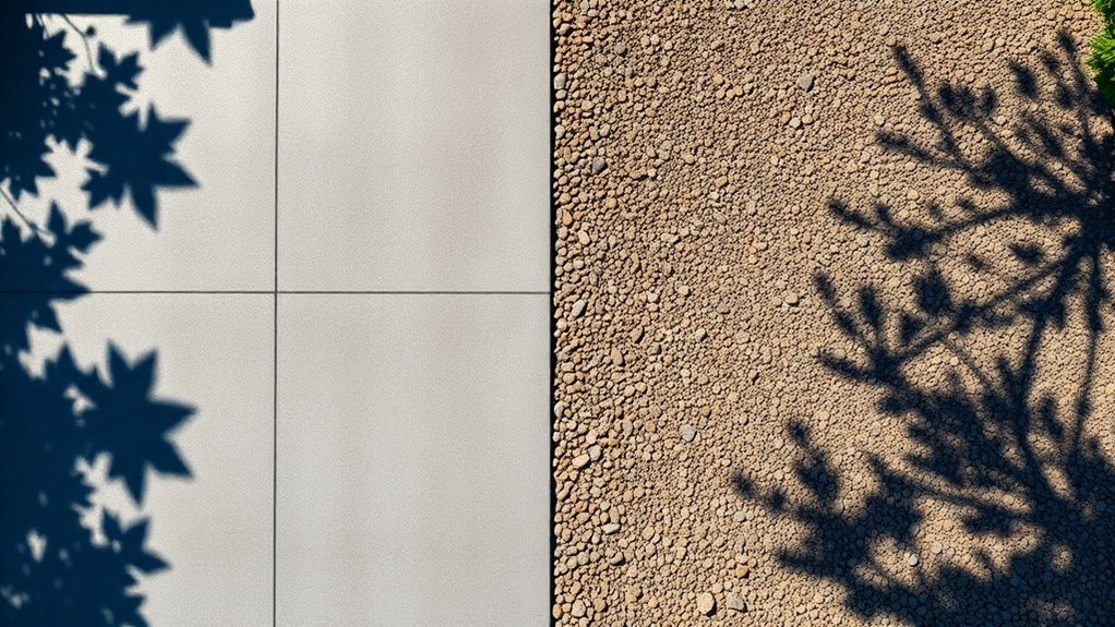 gravel cheaper concrete durable