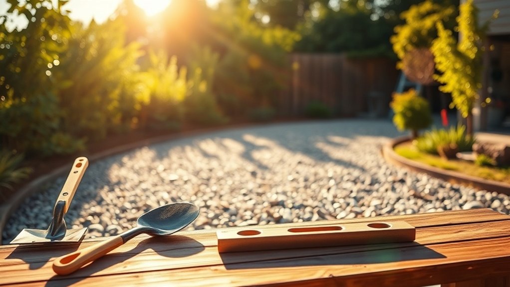 gravel grid driveway installation