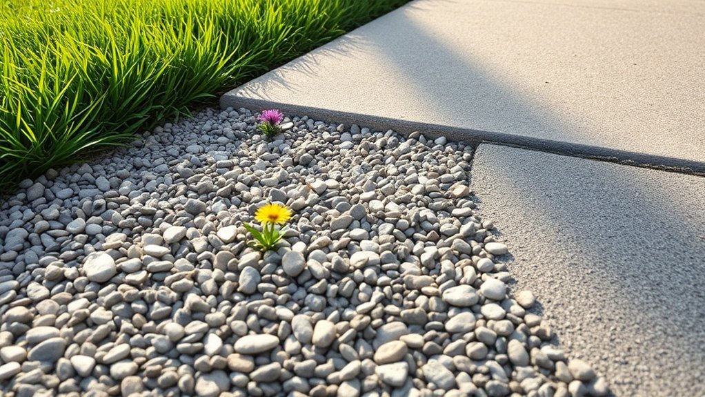 gravel promotes concrete durability