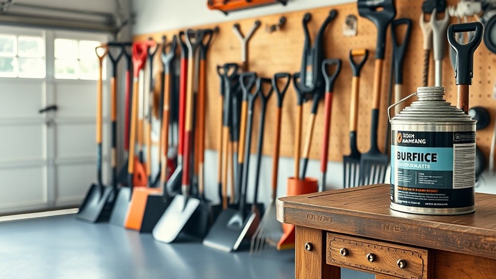 lubricate and sharpen tools