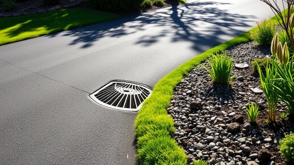 manage driveway water runoff