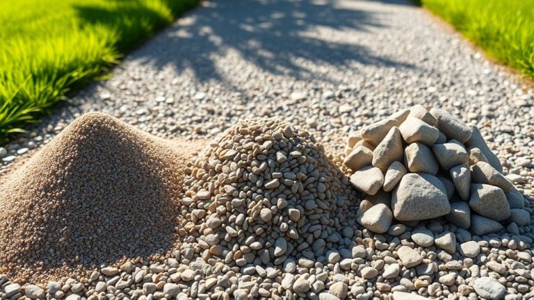 optimal gravel size driveway