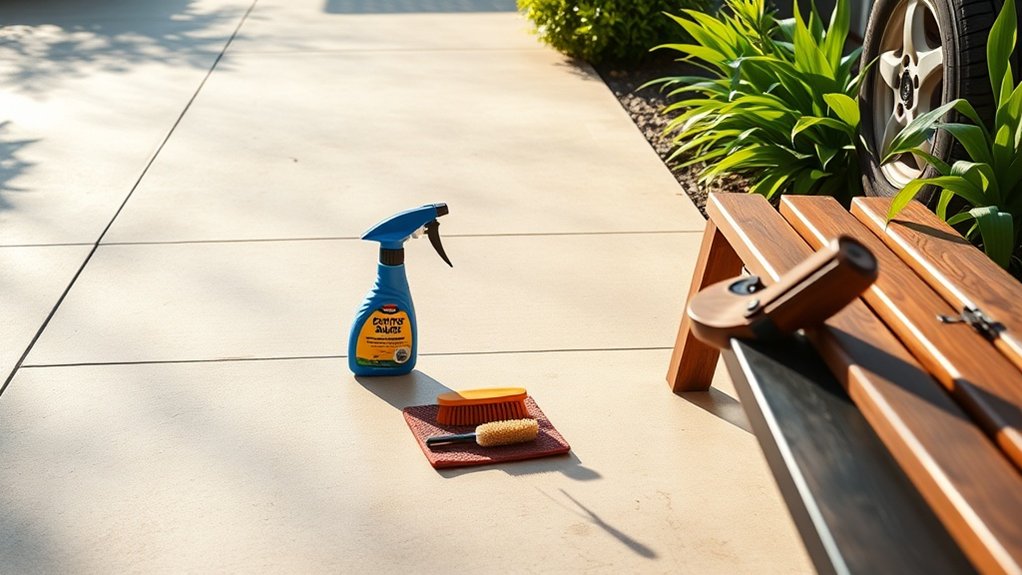 prevent vehicle oil stains