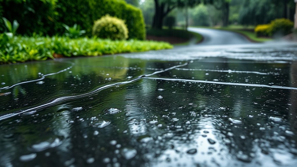 rainfall impact on driveways