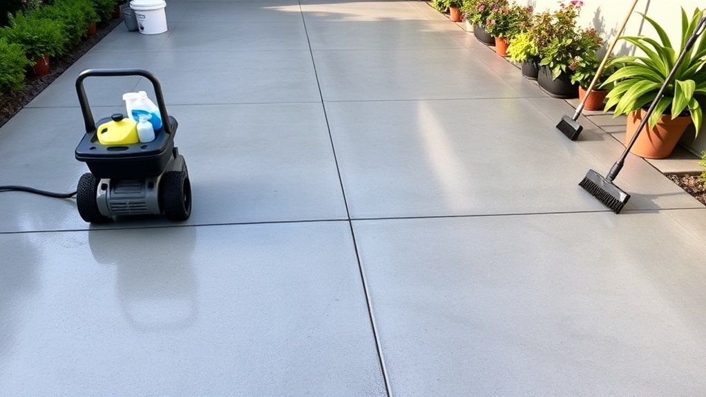 regular driveway cleaning maintenance