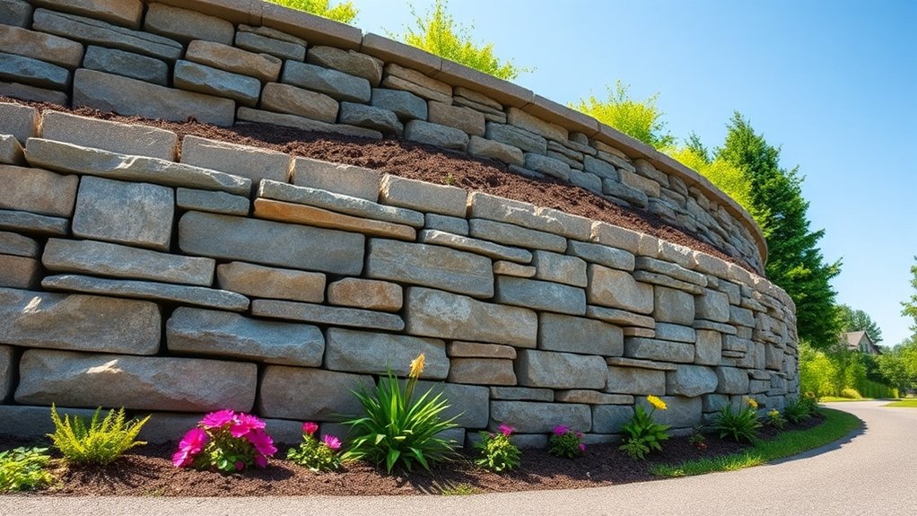 retaining walls prevent erosion