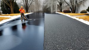 sealing driveway in winter