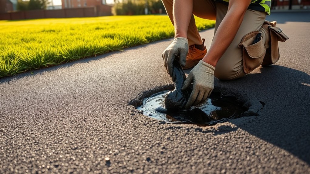 pothole and crack repair