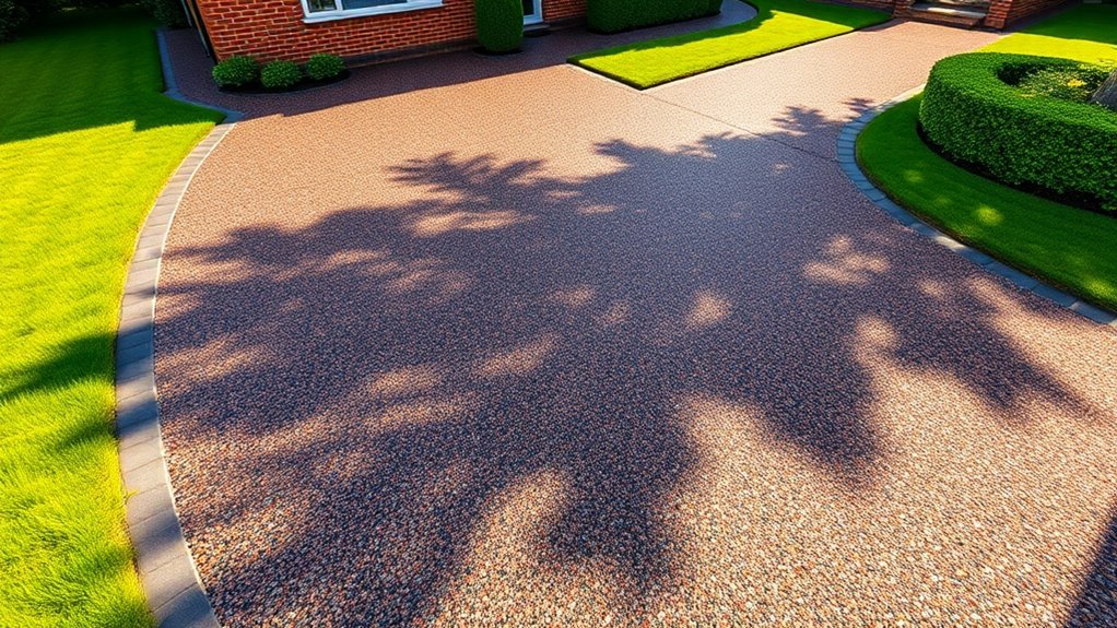 resin bonded driveway installation