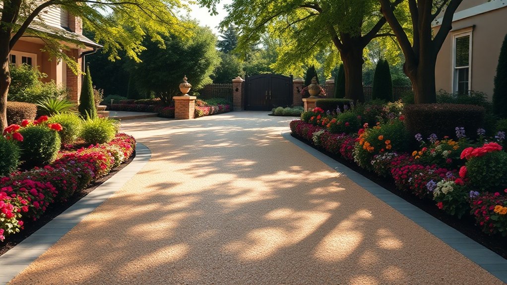 warm beige driveway benefits