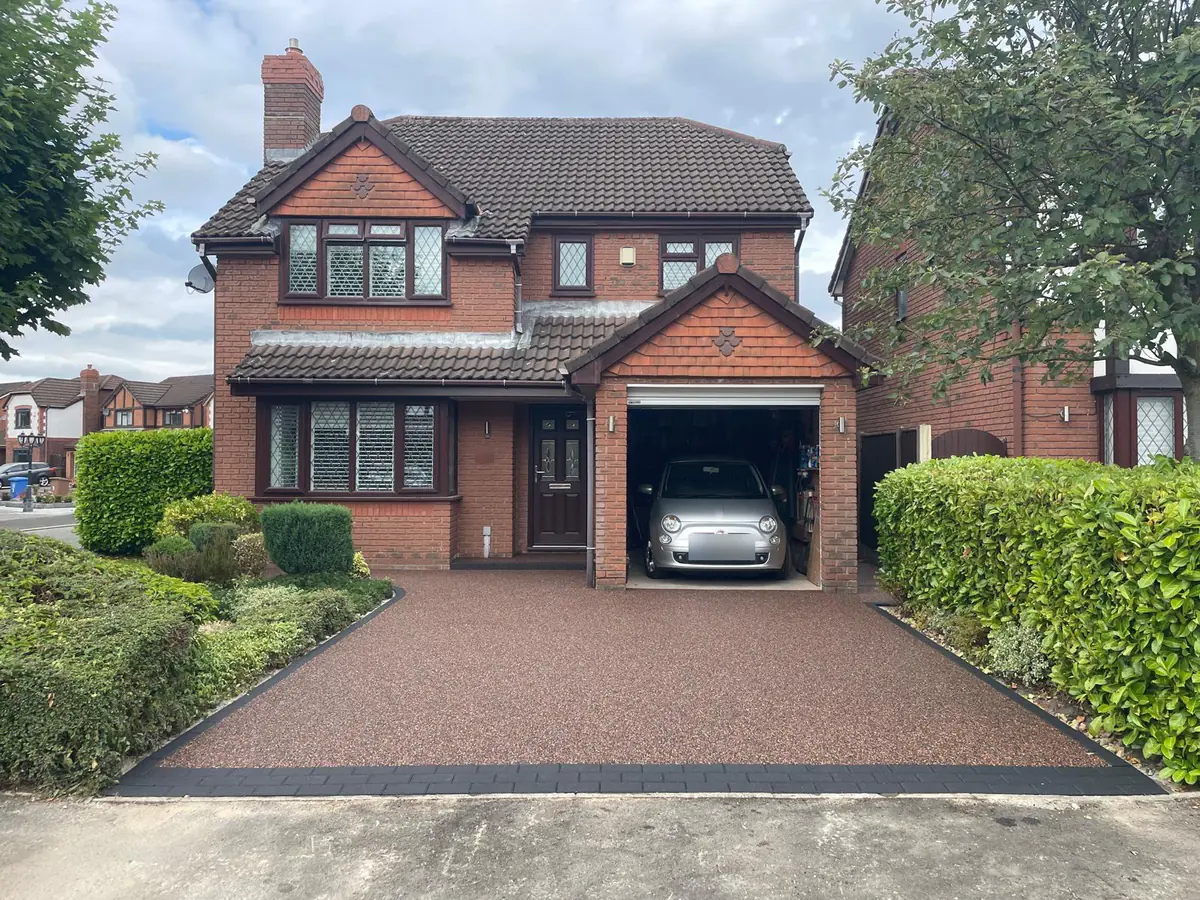 Rosegarden resin bound driveway at a detached home in Denton