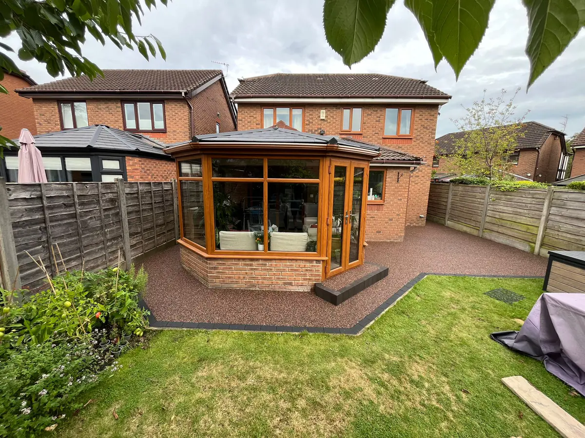 Rosegarden resin laid around the conservatory in Worsley